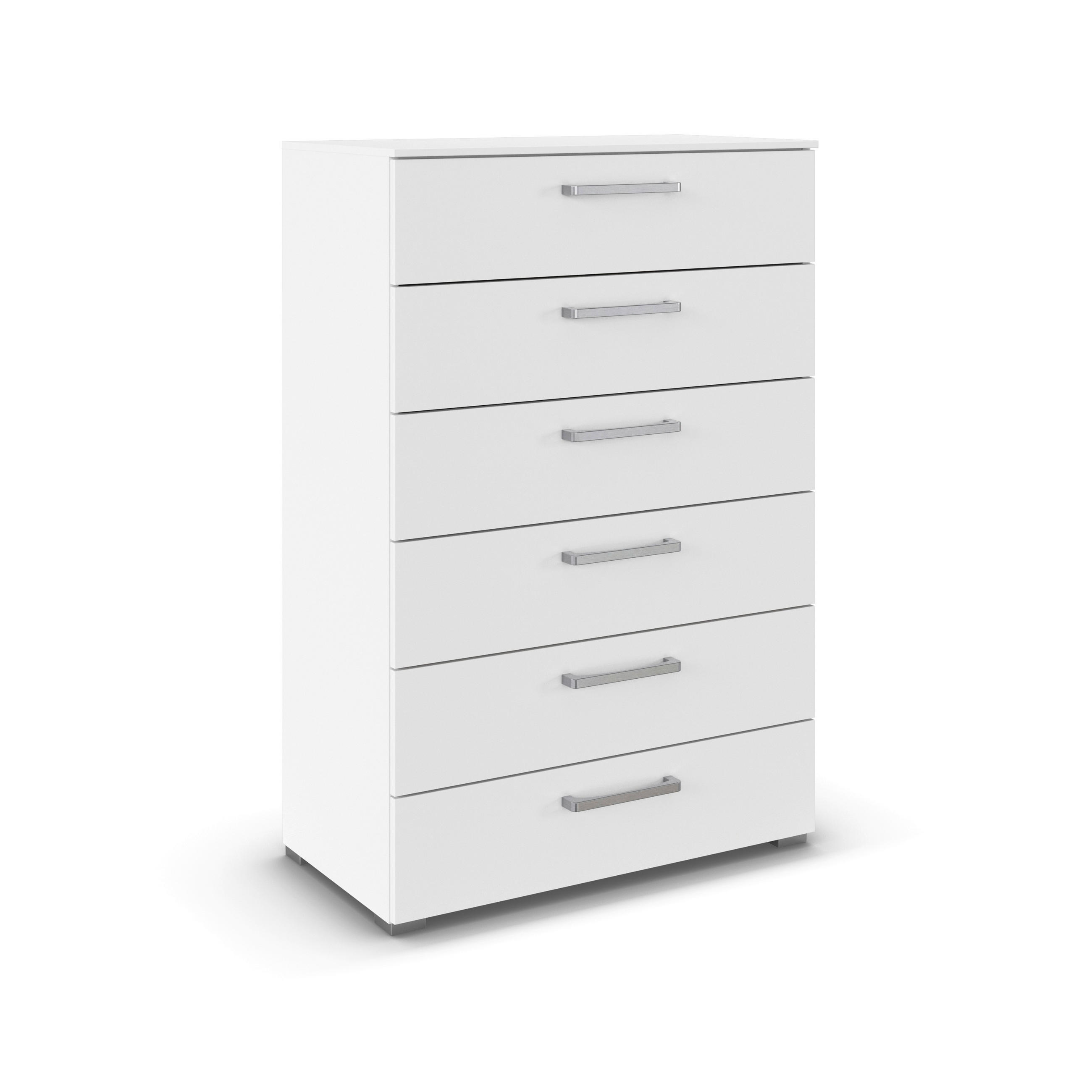 KOMMODE , 80/119/42 cm, 6 Schublade(n)  - Edelstahlfarben/Alufarben, Basics, Holzwerkstoff/Kunststoff (80/119/42cm) - Novel