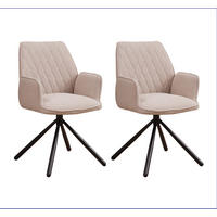 SET NASLANJAČEV, tekstil bež  - črna/barve konjaka, Moderno, kovina/tekstil (56/97/53cm) - MID.YOU