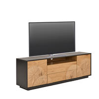 TV-SZEKRÉNY 170/56/40 cm  - tölgyfa színű/fekete, Lifestyle, faalapú anyag (170/56/40cm) - Xora