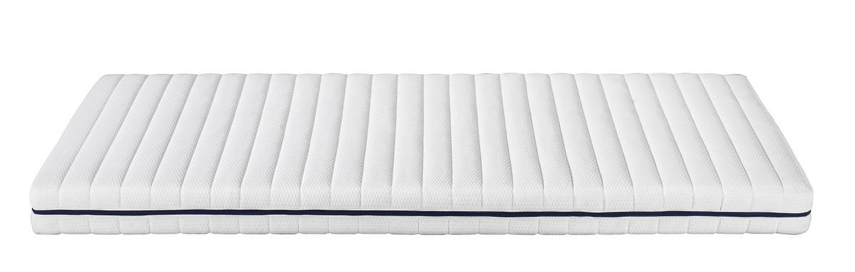 Komfortschaummatratze 90/200 cm, Höhe ca.: 13 cm, H2 = mittel,  - Weiß, Textil (90/200cm) - Primatex