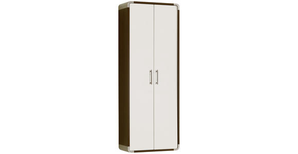 GARDEROBENSCHRANK 60/164/32 cm - Wengefarben/Weiß, Design, Holzwerkstoff (60/164/32cm) - Moderano