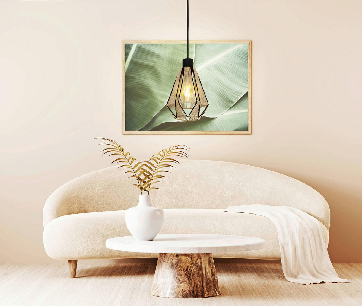 Lampă Suspendată 17/14,5/110 cm  - maro/negru, Basics, metal/textil (17/14,5/110cm)