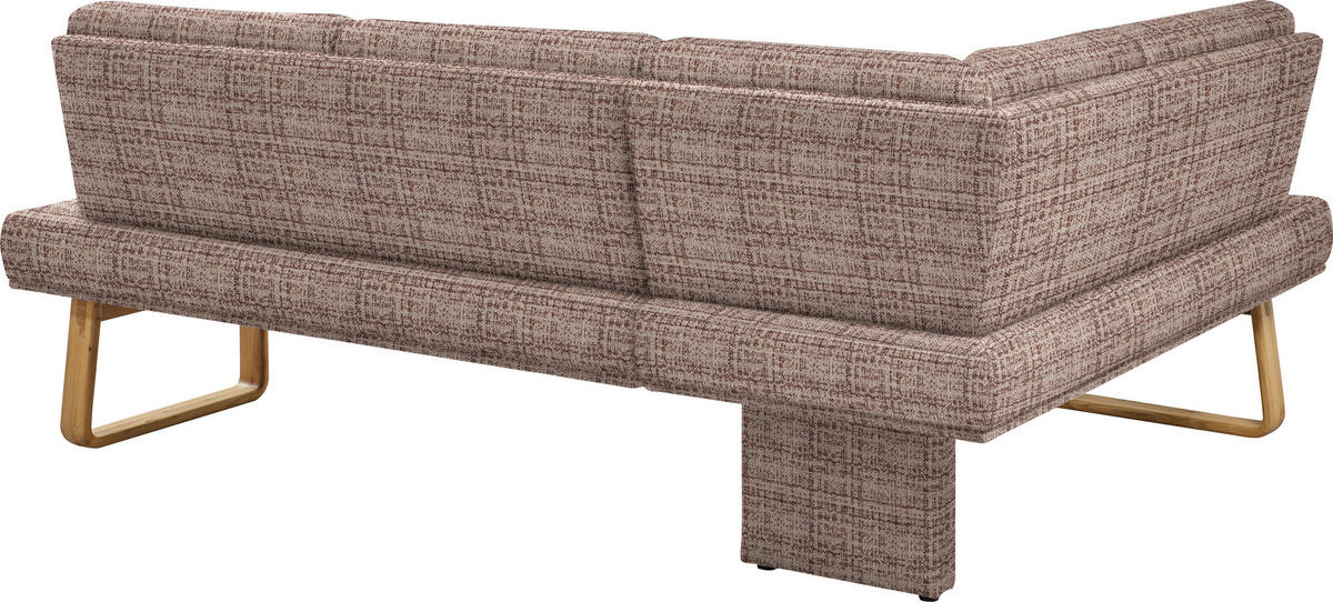 ECKBANK 174/280 cm  in Braun, Eichefarben  - Eichefarben/Braun, Design, Holz/Textil (174/280cm) - Dieter Knoll