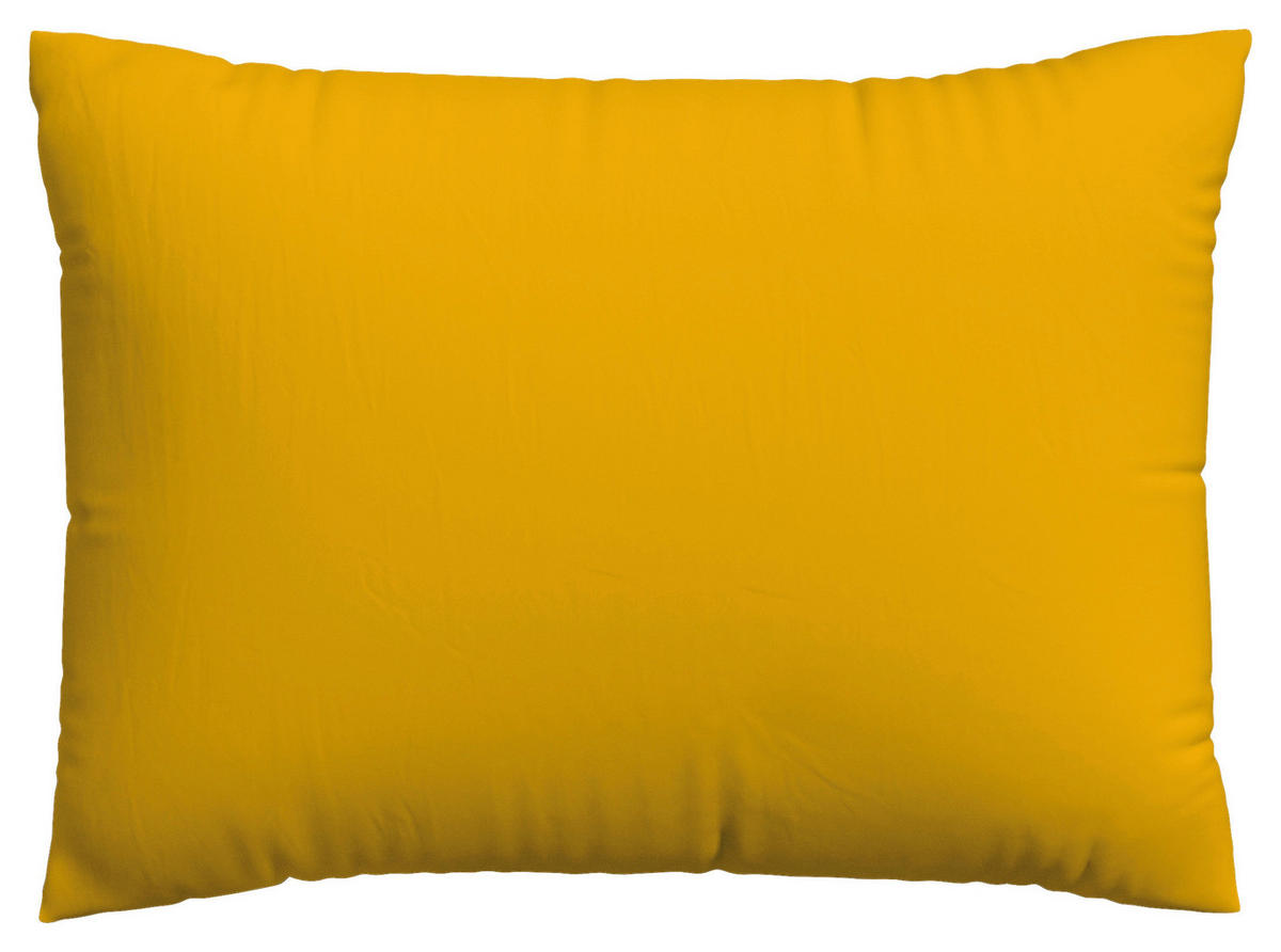 KISSENHÜLLE EASY JERSEY 40/60 cm  - Dunkelgelb, Basics, Textil (40/60cm) - Schlafgut