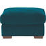 HOCKER Mikrofaser Petrol - Wengefarben/Petrol, Trend, Holz/Textil (85/43/65cm) - Carryhome