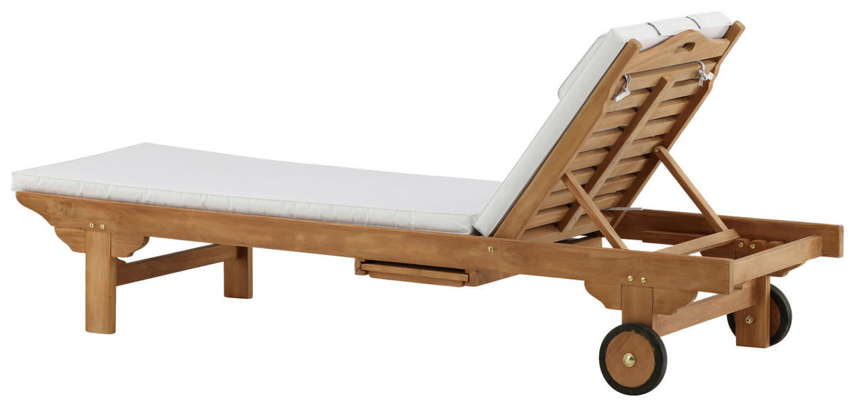 SONNENLIEGE 200/33/65 cm Teakholz  - Teakfarben, KONVENTIONELL, Holz (200/33/65cm) - Gardenson