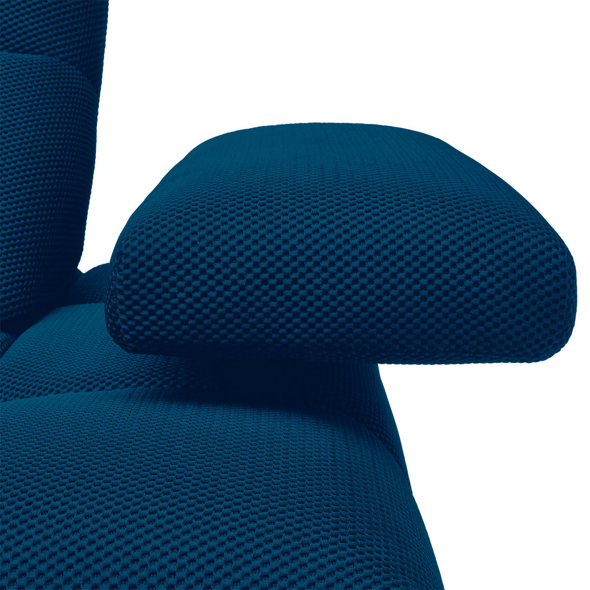 ECKSOFA  in Struktur Blau  233/313 cm  - Blau/Schwarz, Design, Kunststoff/Textil (233/313cm) - Belluti