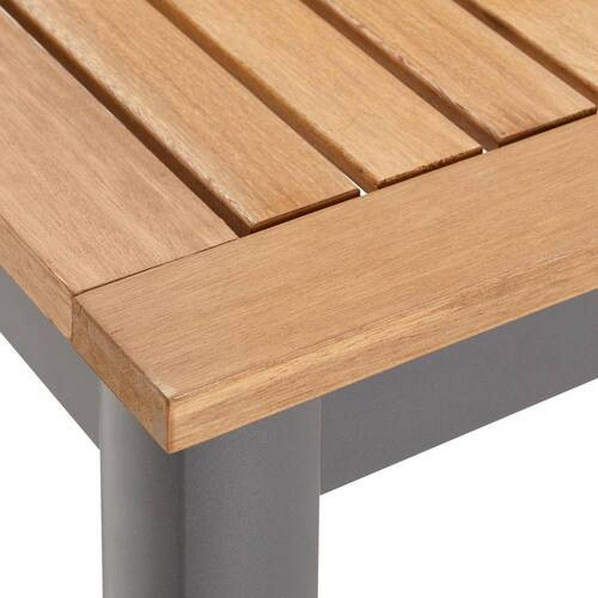 MIZA ZA BALKON les, kovina antracit, barve lesa evkaliptusa  - barve lesa evkaliptusa/antracit, Design, kovina/les (137/43/75cm) - Ambia Garden