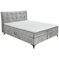 BOXBETT 180/200 cm  in Grau  - Schwarz/Grau, MODERN, Holzwerkstoff/Kunststoff (180/200cm) - MID.YOU