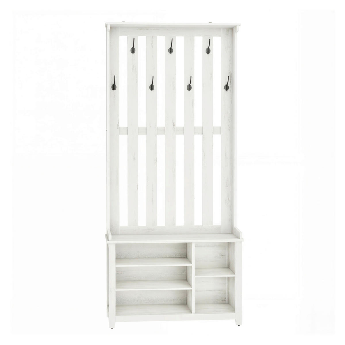 GARDEROBE 4-teilig  in 81/180/35 cm  - Weiß, Trend, Holzwerkstoff (81/180/35cm) - Boxxx