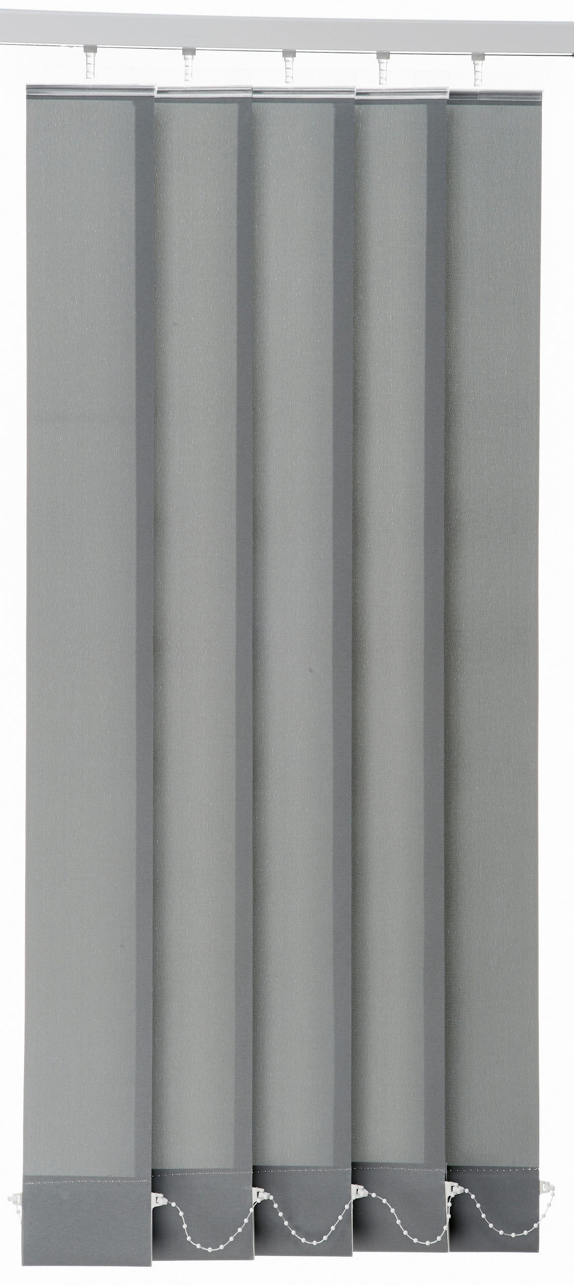 VERTIKALLAMELLEN  - Grau, Basics, Textil (12,5/250cm) - Homeware