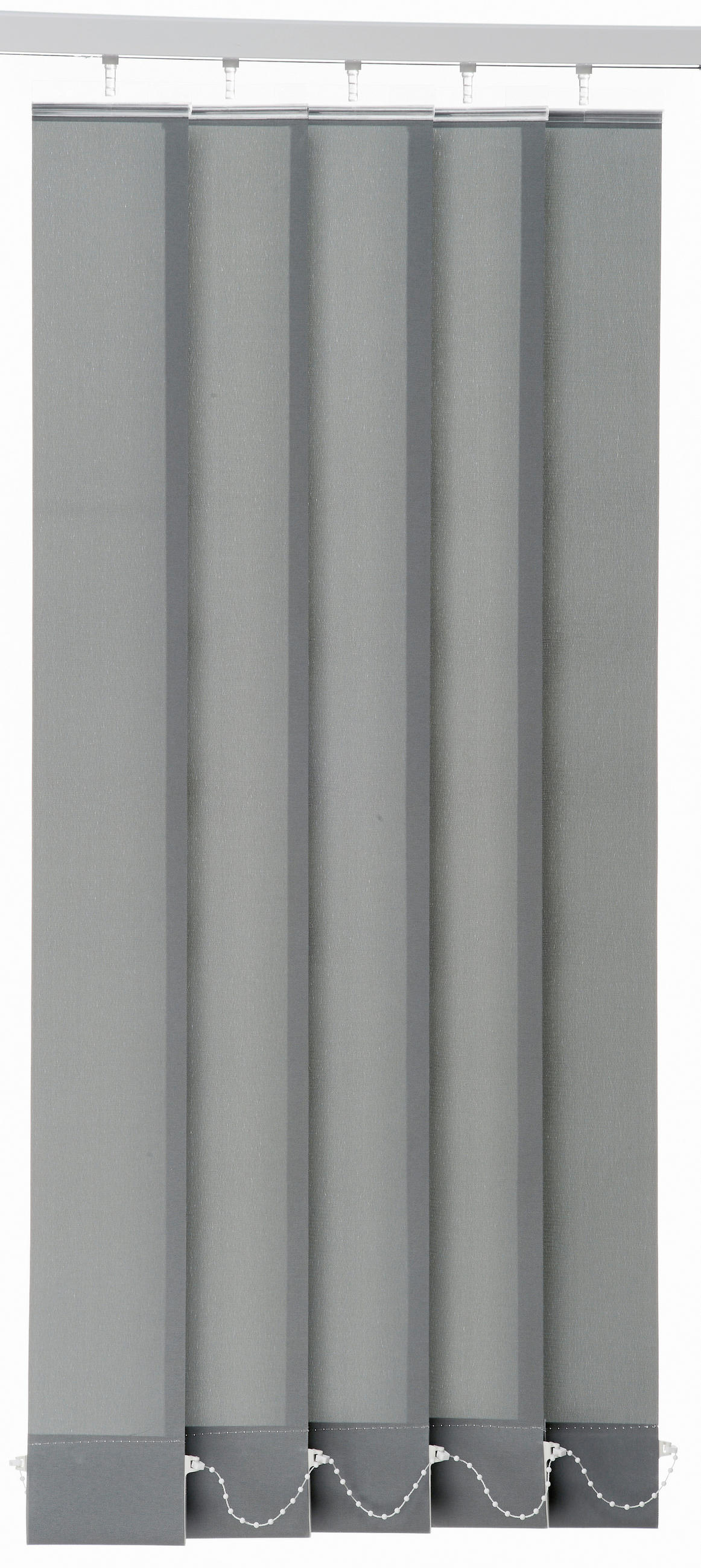 VERTIKALLAMELLEN  - Grau, Basics, Textil (12,5/250cm) - Homeware