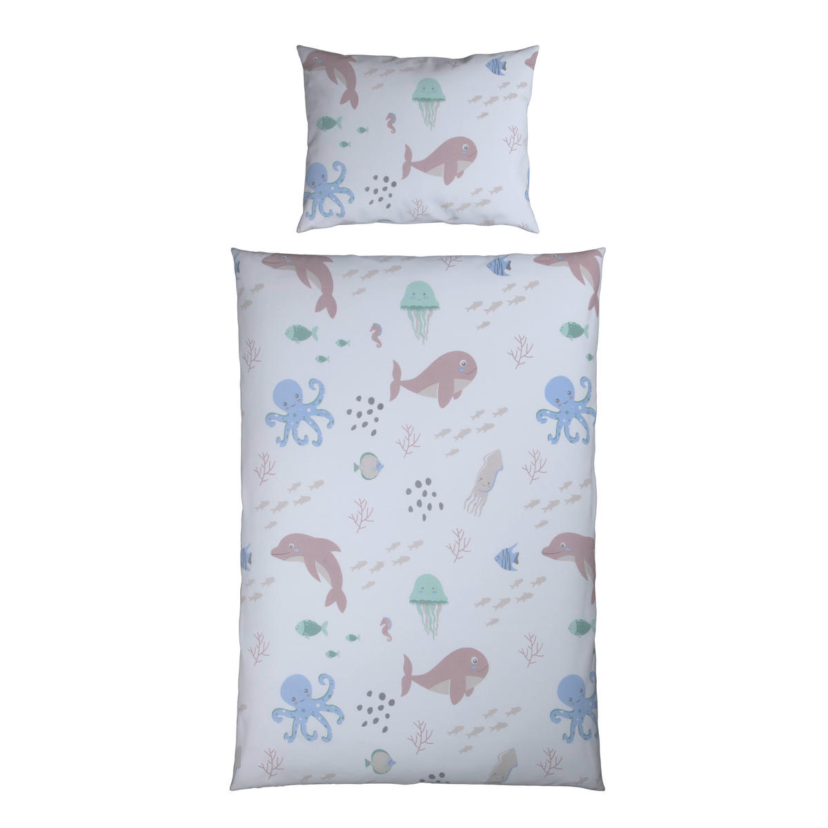 BABYBETTWÄSCHE Webstoff 100/135 cm  - Braun/Weiß, Basics, Textil (100/135cm) - Avelia