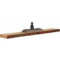 WANDBOARD Holz Eiche Eichefarben  - Eichefarben, KONVENTIONELL, Holz (118/4,6/23,5cm)