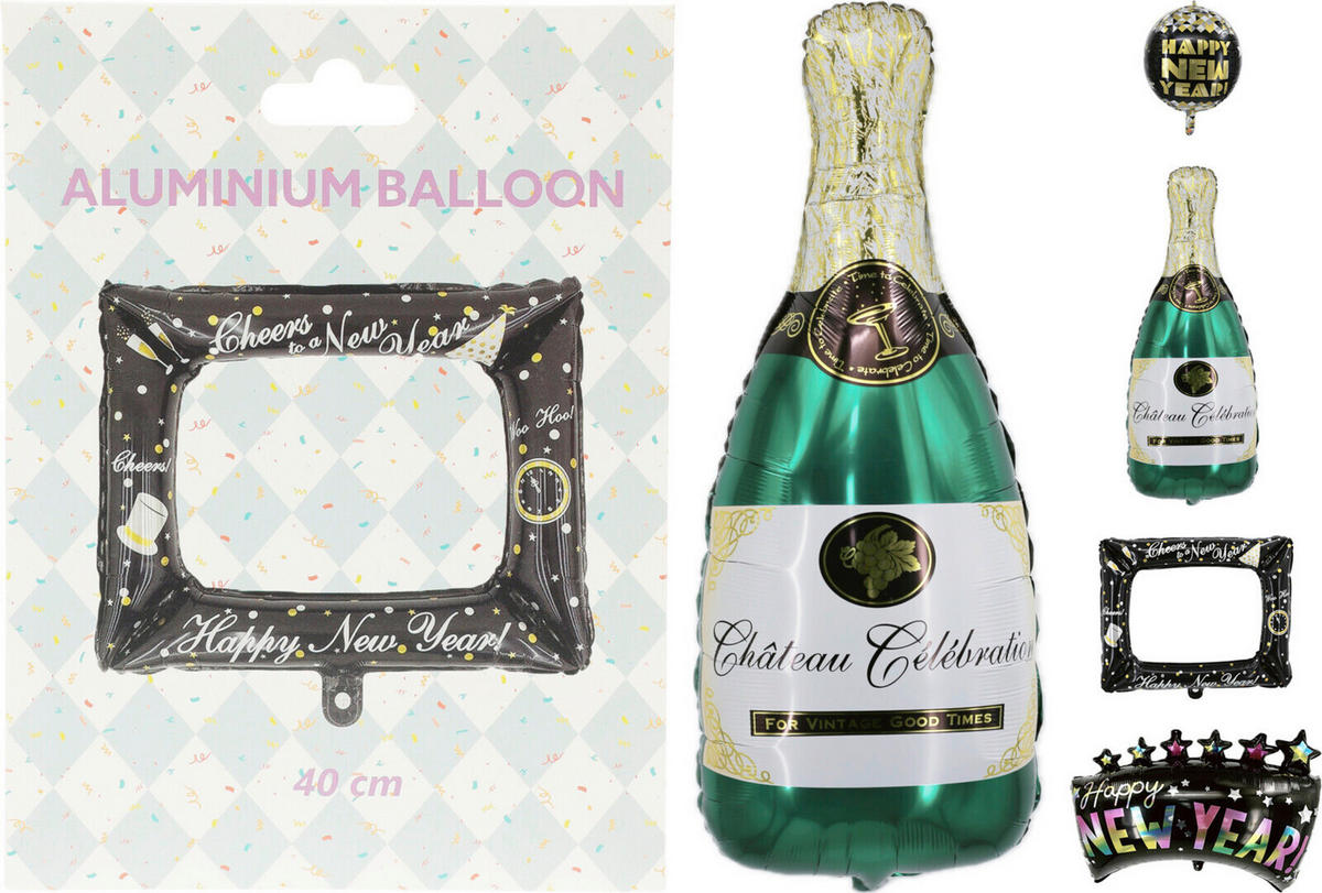 LUFTBALLON  - Waldgrün/Goldfarben, Basics, Kunststoff (40/55/83cm)