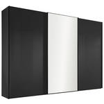 SCHWEBETÜRENSCHRANK 298/222/68 cm 3-türig Anthrazit  - Anthrazit/Schwarz, Design, Glas/Holzwerkstoff (298/222/68cm) - Moderano