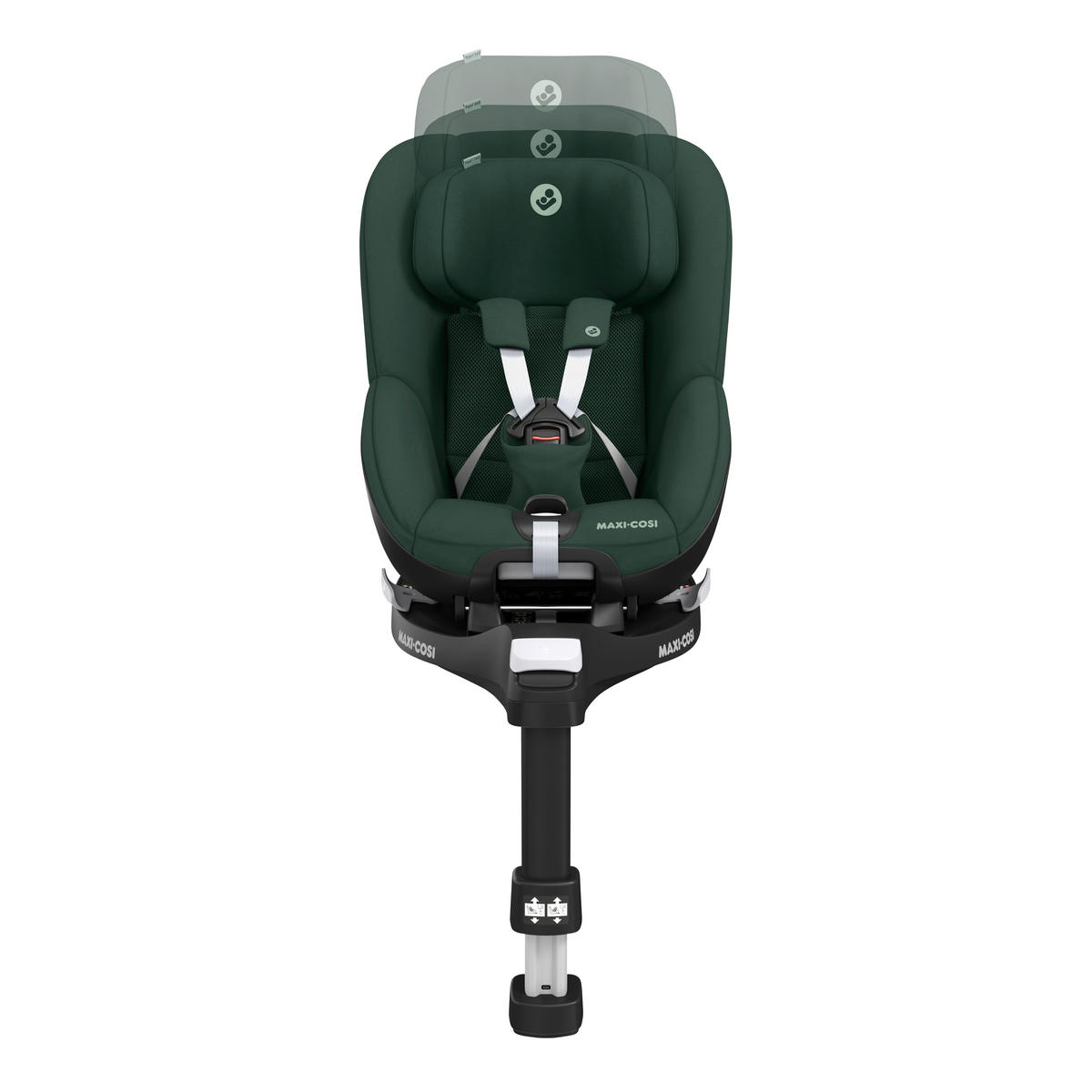 REBOARDER-KINDERSITZ Pearl 360  - Dunkelgrün, Basics, Kunststoff/Textil (43/49,8/67,4cm) - Maxi-Cosi