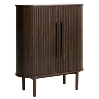 HIGHBOARD Eiche dunkel  100/188/40 cm  - Eiche dunkel, Design, Holz/Holzwerkstoff (100/188/40cm) - Lomoco