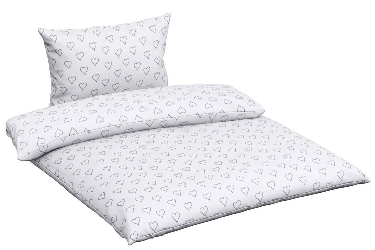 BABYBETTWÄSCHE 100/135 cm  - Weiß, Basics, Textil (100/135cm) - Patinio