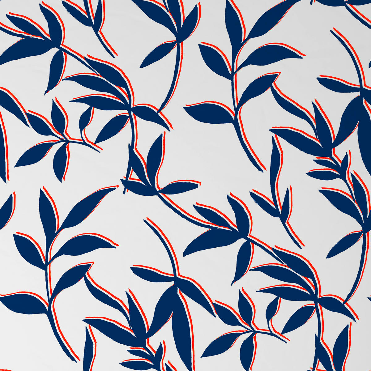 Lenjerie De Pat 200/220 cm  - albastru/alb, Konventionell, textil (200/220cm) - Novel