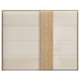 SCHWEBETÜRENSCHRANK 262/223/68 cm 2-türig Eichefarben, Champagner  - Champagner/Eichefarben, Design, Glas/Holzwerkstoff (262/223/68cm) - Novel