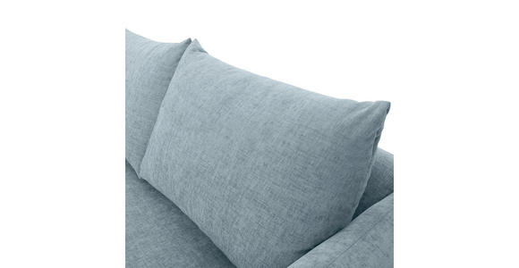 ECKSOFA Blau Flachgewebe - Blau/Buchefarben, KONVENTIONELL, Holz/Textil (144/230cm) - Carryhome