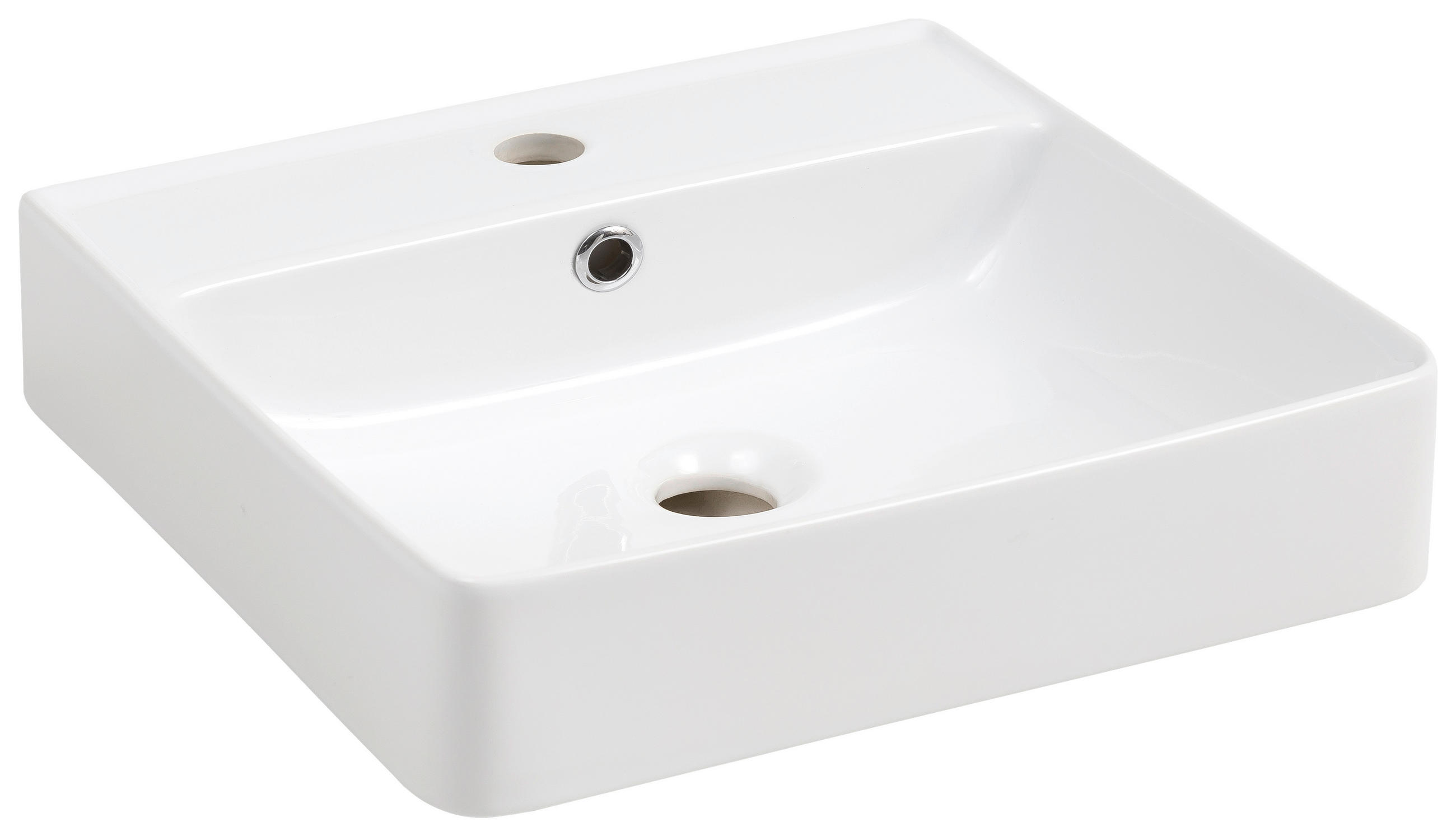 WASCHBECKEN 48/14/47 cm  - Weiß, Basics, Keramik (48/14/47cm) - Voleo