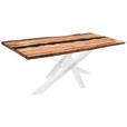 TISCHPLATTE in Holz, Naturmaterialien 180/90/5,5 cm - Schwarz/Akaziefarben, Design, Naturmaterialien/Holz (180/90/5,5cm) - Landscape