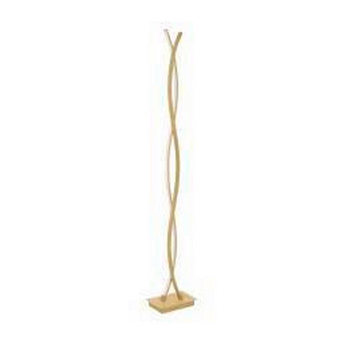 STOJACÍ LED SVÍTIDLO, 11/143/23 cm  - bílá/světle hnědá, Basics, kov/plast (11/143/23cm)