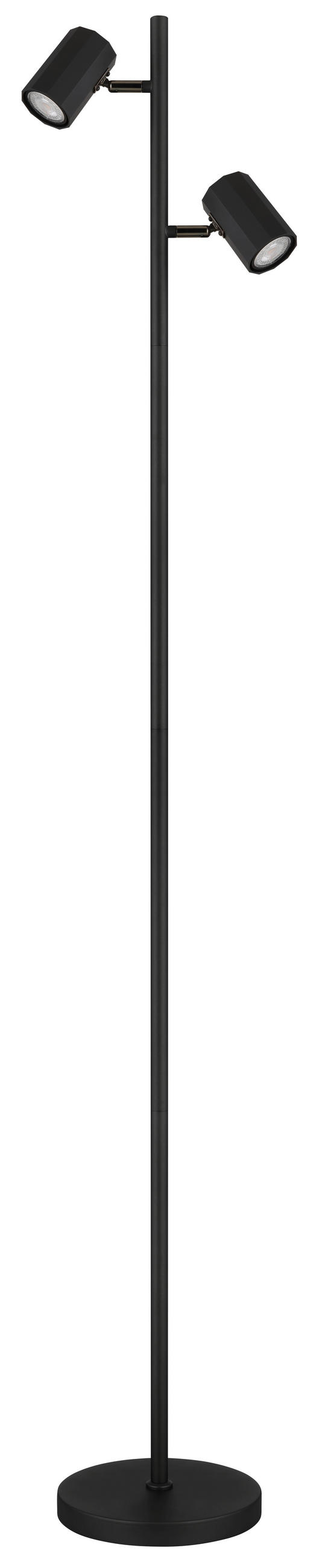 STOJACÍ LAMPA, 27/22/158 cm - černá, Design, kov/plast (27/22/158cm) - Globo