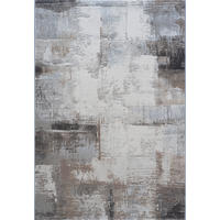 WEBTEPPICH 133/195 cm Argentum Anthrazit, Grau, Weiß  - Anthrazit/Weiß, KONVENTIONELL, Kunststoff/Textil (133/195cm)