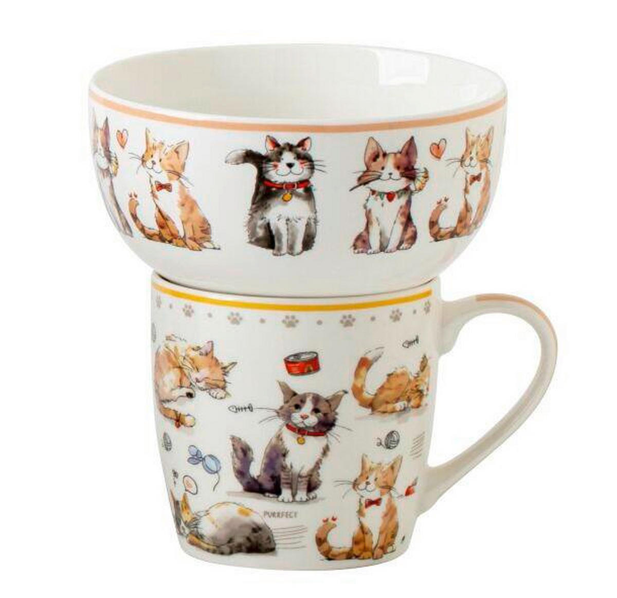 KAFFEEBECHER  840 ml   - Multicolor, LIFESTYLE, Keramik - Novel