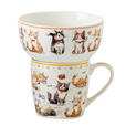 KAFFEEBECHER  840 ml   - Multicolor, LIFESTYLE, Keramik - Novel