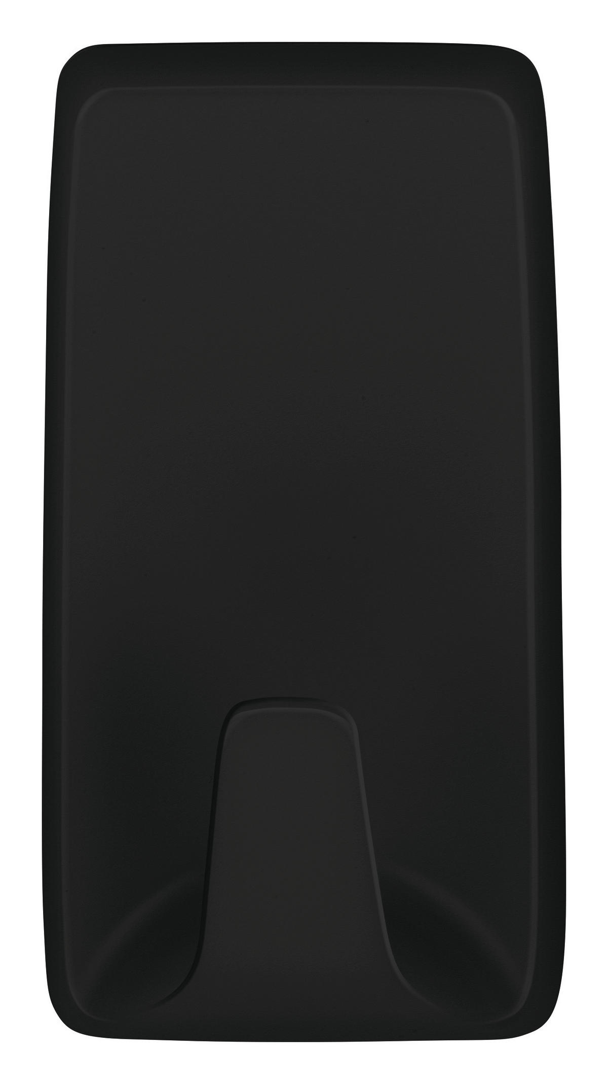 KLEBEHAKEN 3 Stück  in Schwarz  - Schwarz, Basics, Kunststoff (2,1/3,9/1,6cm) - Tesa