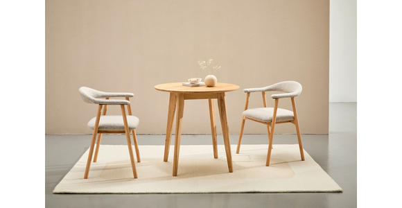 ESSTISCH in Holz  - Eichefarben, Design, Holz (80/76cm) - Cantus