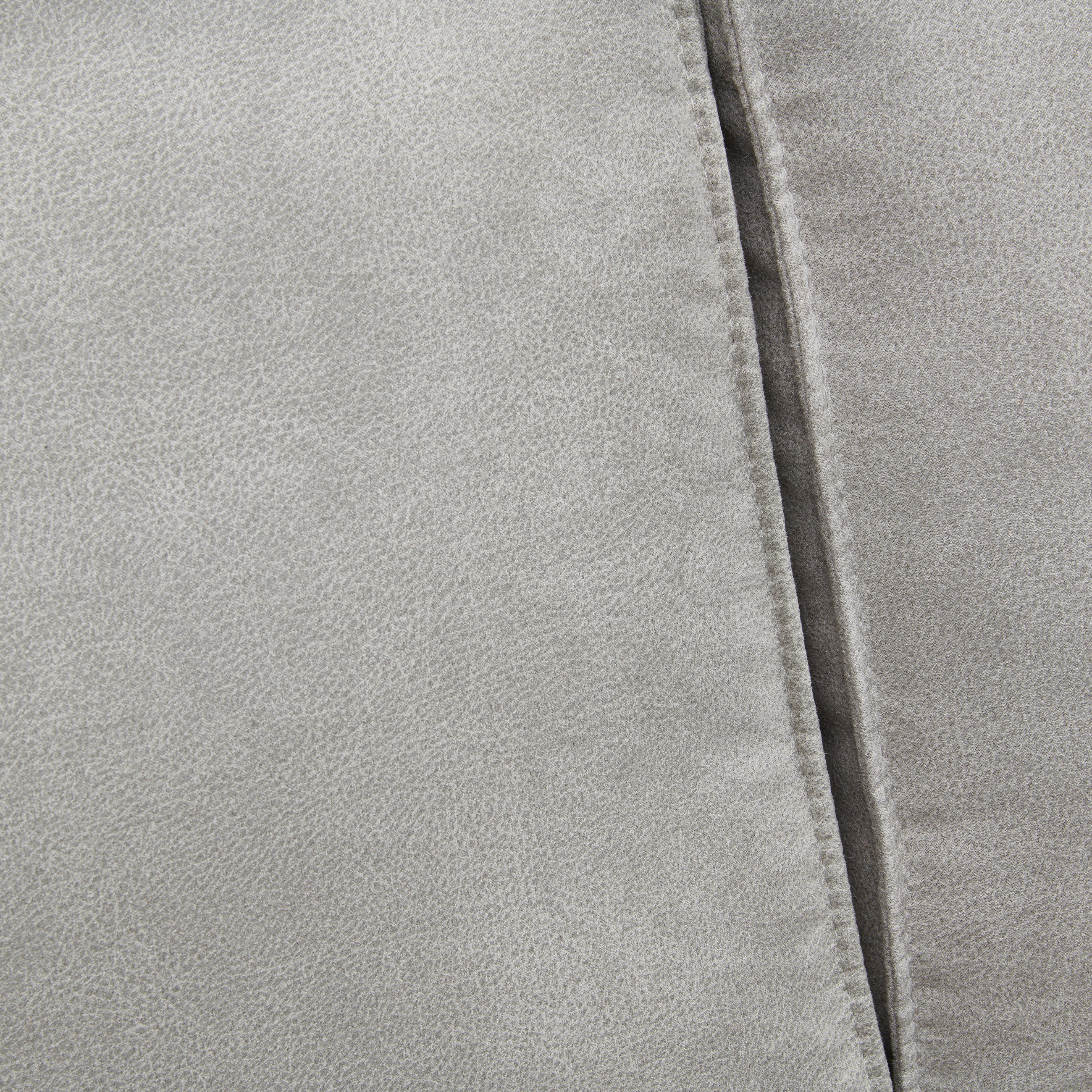 ECKSOFA Flachgewebe Hellgrau  - Hellgrau/Schwarz, Trend, Textil/Metall (154/232cm) - Livetastic