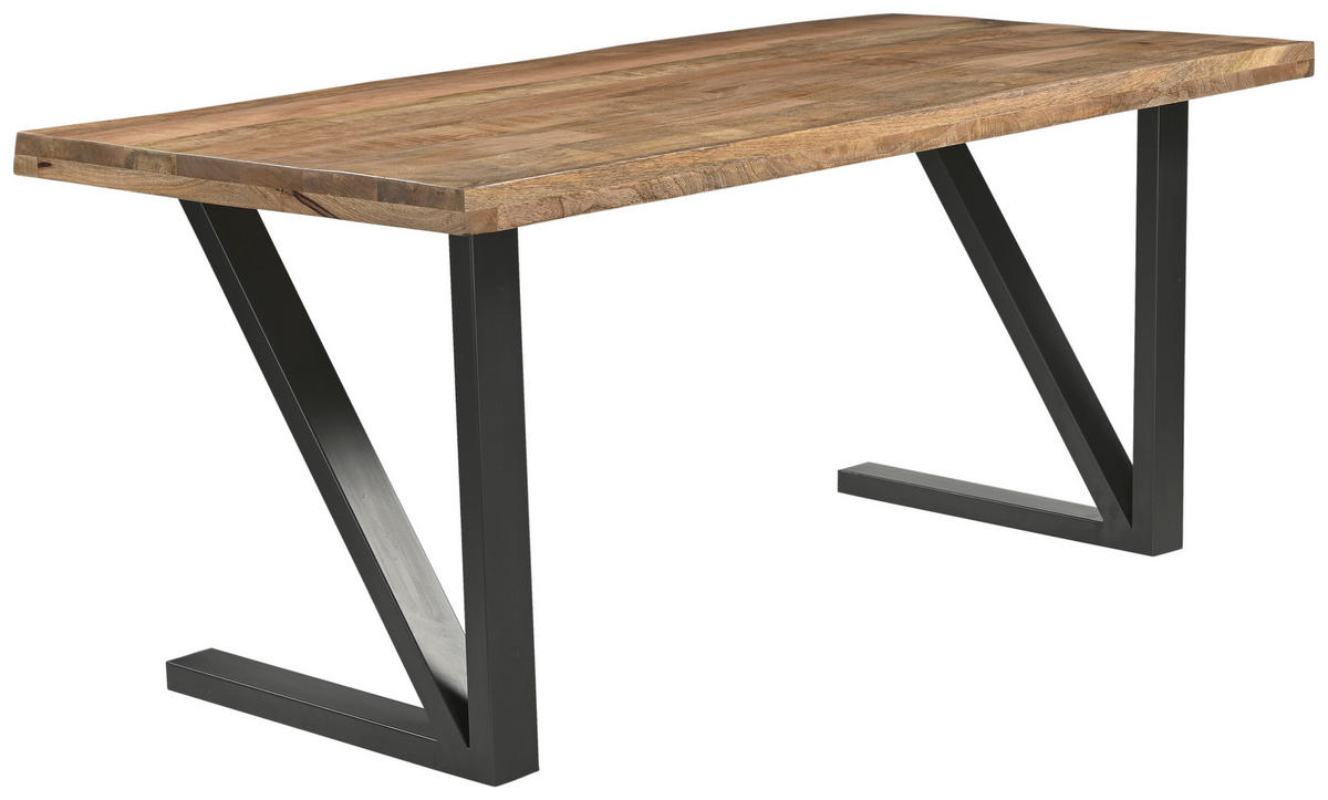 PISAĆI STOL  prirodne boje, crna  drvo, metal  - prirodne boje/crna, Moderno, drvo/metal (175/76/80cm) - Livetastic