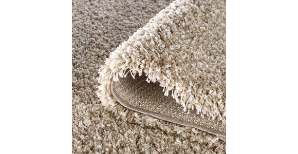 HOCHFLORTEPPICH 65/130 cm Weiß, Beige  - Beige/Weiß, Basics, Textil (65/130cm) - Novel