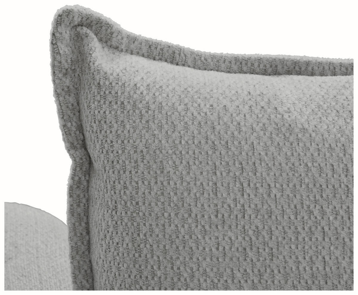 SCHLAFSOFA in Chenille Grau  - Schwarz/Grau, Konventionell, Holz/Textil (245/85/92cm) - Livetastic