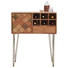 BAR in Akaziefarben, Messingfarben - Messingfarben/Naturfarben, Trend, Holz/Metall (82/105/40cm) - Ambia Home BAR in Akaziefarben, Messingfarben - Messingfarben/Naturfarben, Trend, Holz/Metall (82/105/40cm) - Ambia Home