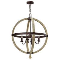 KRONLEUCHTER 61.0/82.2 cm   - Rostfarben, KONVENTIONELL, Holz/Metall (61.0/82.2cm) - Elstead Lighting