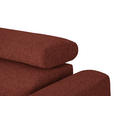 ECKSOFA in Chenille Rostfarben  205/280 cm  - Rostfarben/Schwarz, Design, Textil/Metall (205/280cm) - Xora