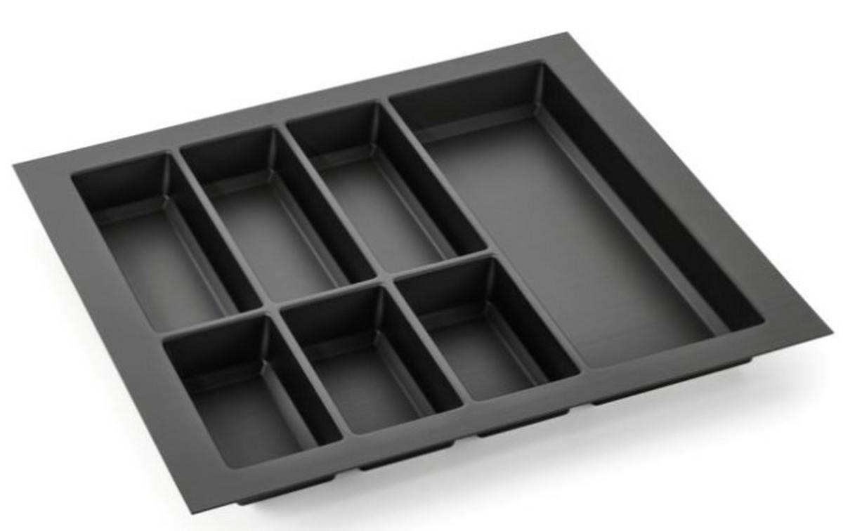 BESTECKEINSATZ - Schwarz, Basics, Kunststoff (30-35/5,05/45,5-50cm)