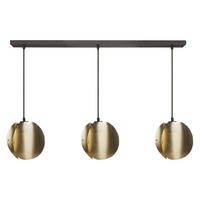 HÄNGELEUCHTE Modern 120/26/150 cm    - Goldfarben, Design, Metall (120/26/150cm) - Osram