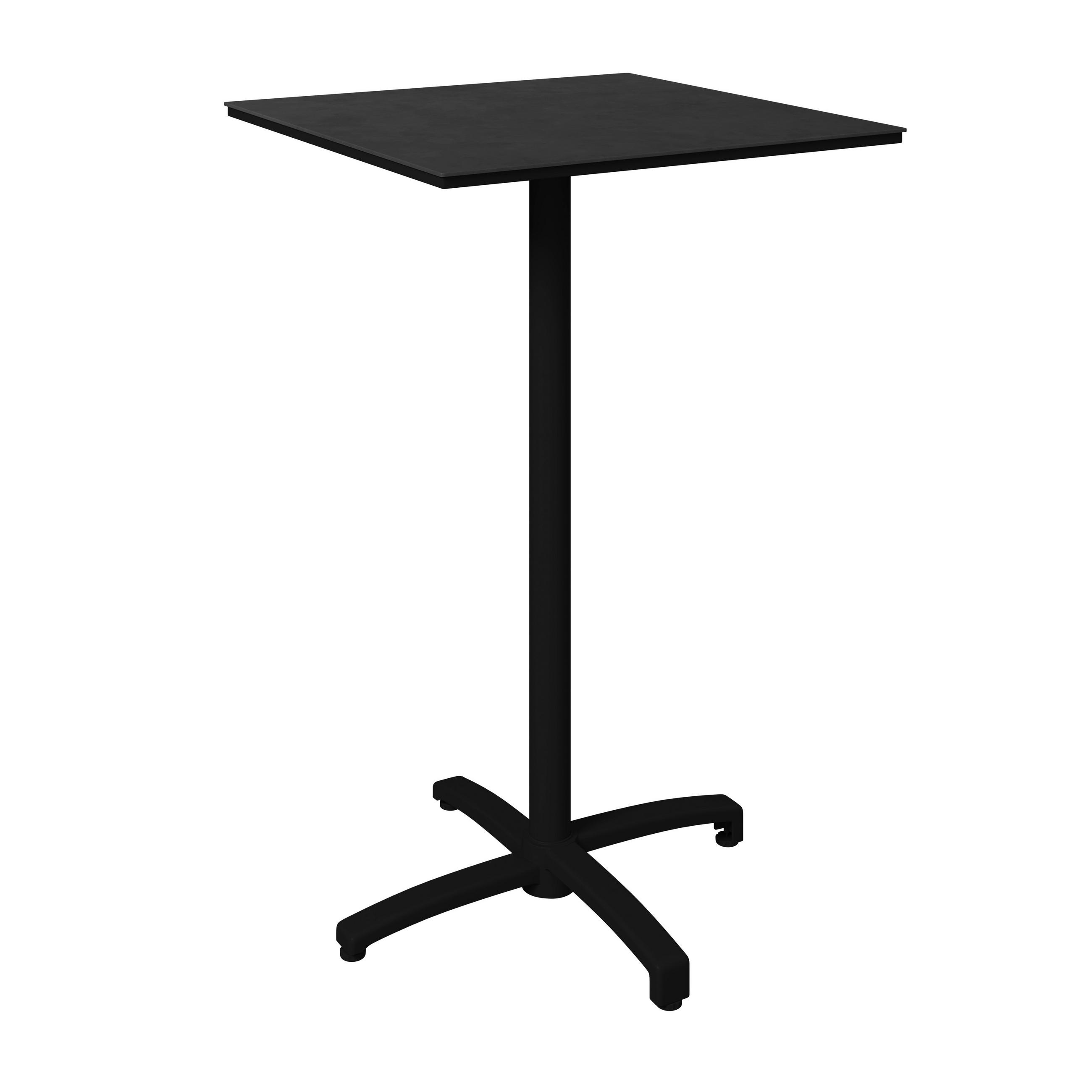 STEHTISCH 70/70/111 cm  - Anthrazit, KONVENTIONELL, Kunststoff/Metall (70/70/111cm) - Ambia Garden