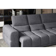 ECKSOFA Dunkelgrau Chenille  - Dunkelgrau/Schwarz, KONVENTIONELL, Kunststoff/Textil (290/203cm) - Carryhome