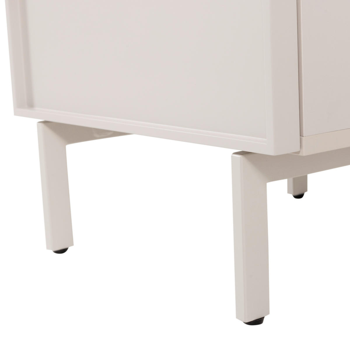 NACHTTISCH 45/51/42 cm  - Sandfarben, Design, Holzwerkstoff/Metall (45/51/42cm) - Livetastic