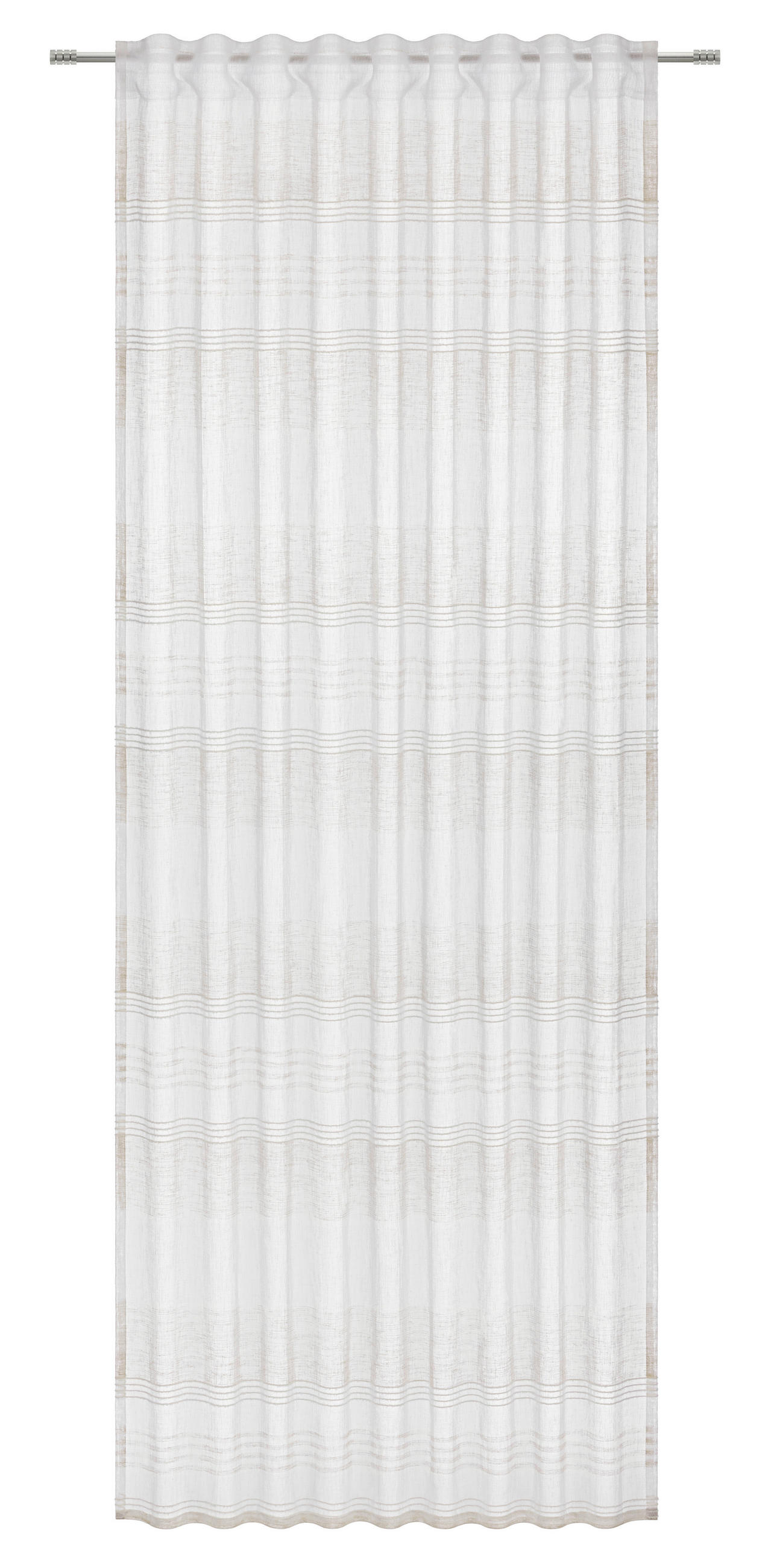 FERTIGVORHANG  halbtransparent   135/245 cm  - Weiß, Basics, Textil (135/245cm) - Esposa