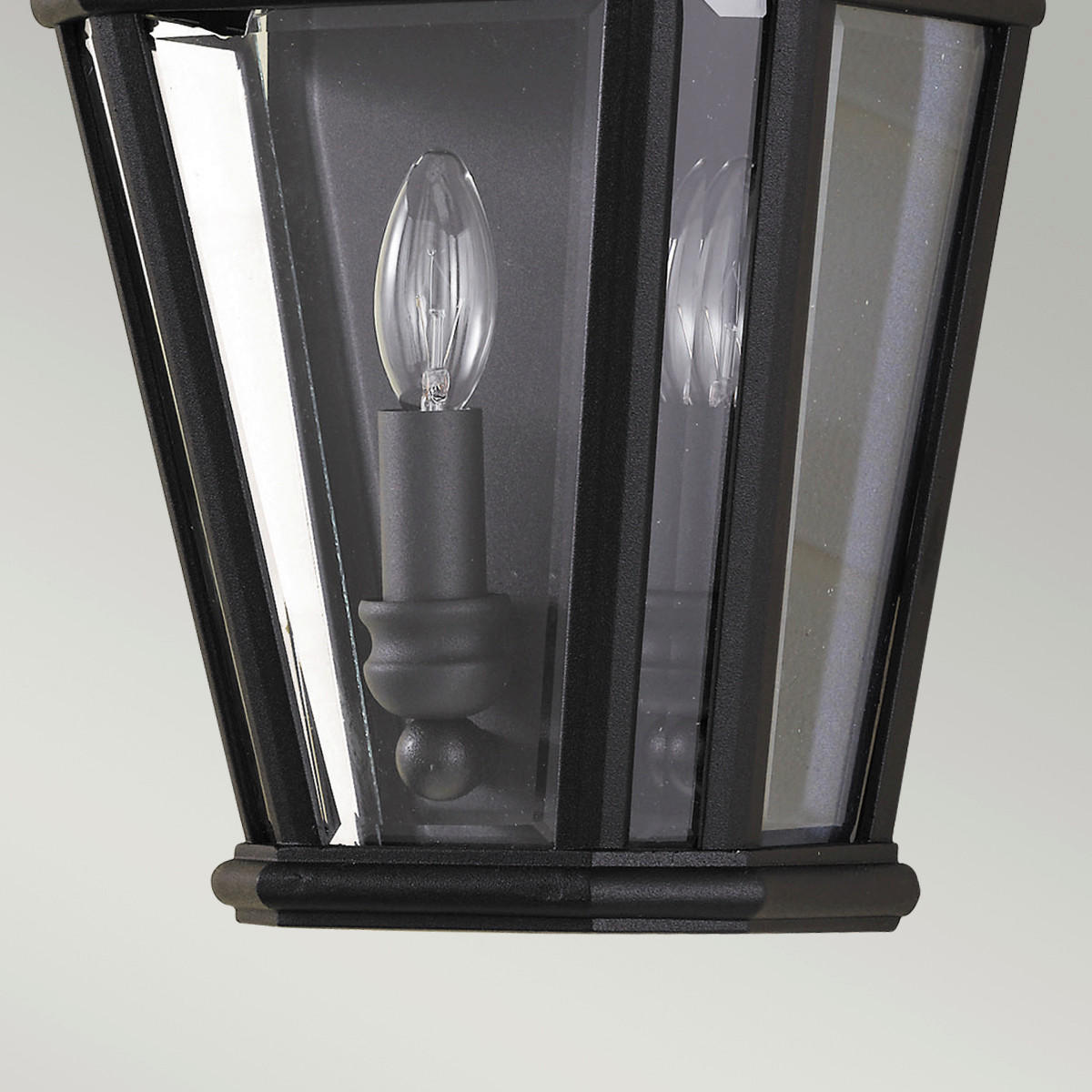 VÄGGLAMPA FÖR UTOMHUS - svart, Klassisk, metall/glas (24.1/40.6 /15.2cm) - Elstead Lighting