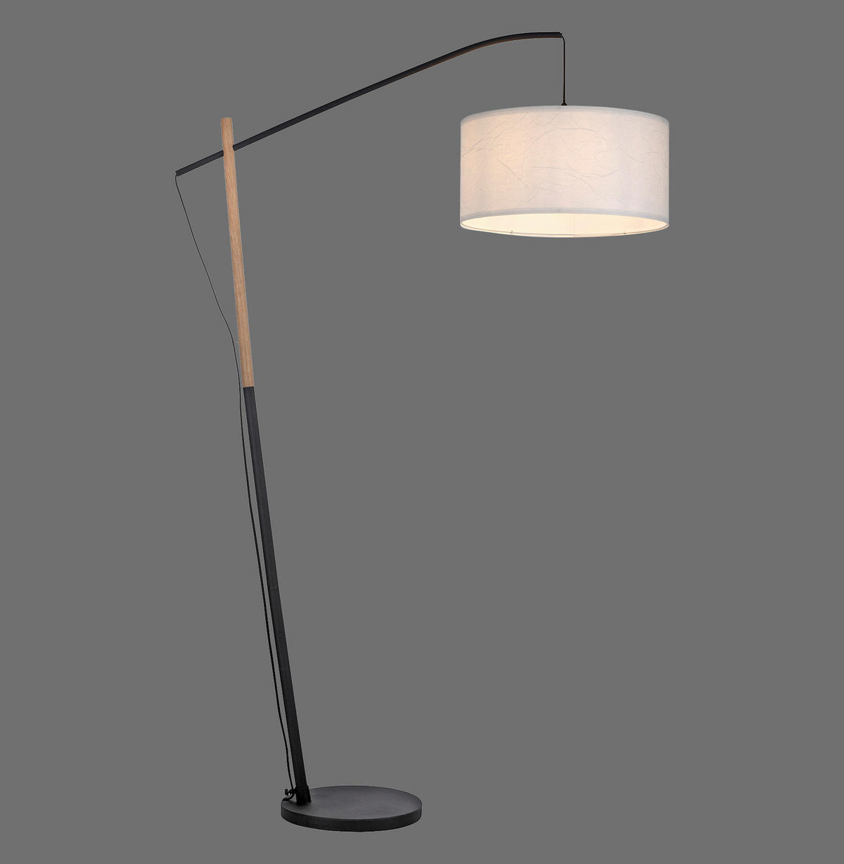STEHLEUCHTE 106,5/44,5/189 cm    - Weiß, Natur, Holz/Papier (106,5/44,5/189cm)
